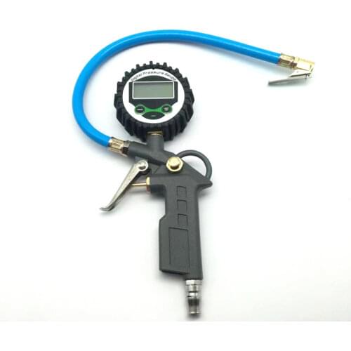 New digital High precision tire pressure gauge with inflatable head car tire pressure monitor count obviously add air pump gun