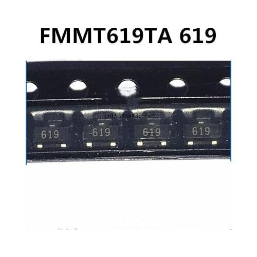 Original 50pcs/ FMMT619TA 619 SOT-23