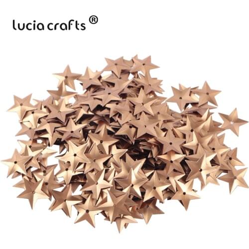 Lucia Crafts 6 Colors Star Shape Sequin For DIY Crafts Party Decor 20g/lot D0216