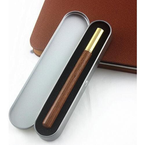 Luxury wood Business Roller Pen 0.5mm Business Office Roller Ball Pen Student Ballpoint Pens Boxed Office Supplies Gift