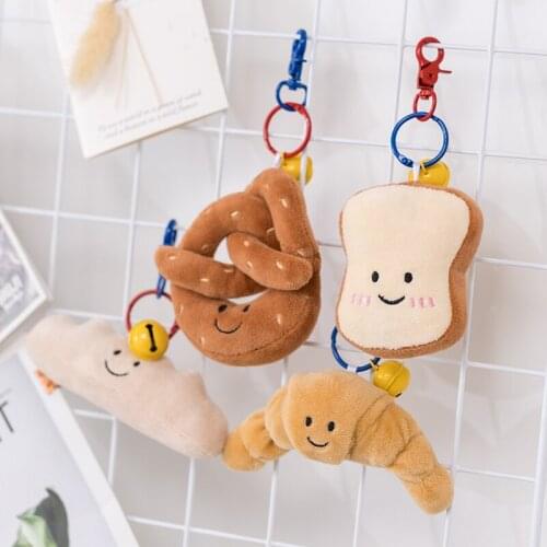 Cute Simulation Pretzel Croissant Plush Bread Toast Shaped Pillow Funny Kawaii Food Pillow Cushion Kids Toy Girl Birthday Gift