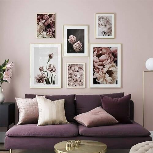 Scandinavaian Plant Flowers Wall Art Botanical Pictures Nordic Posters And Prints Canvas Painting for Living Room Decoration