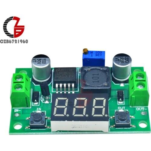 4 -40V to 1.25-37V DC-DC Power Transformer Voltage Regulator Led Digital Voltmeter