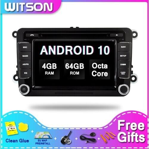 WITSON Android 10.0 Car DVD GPS Navigation For V W B6/CADDY/PASSAT/SAGITAR/GOLF/TI GUAN/TOURAN/J ETTA/S KODA/SEAT/C C/P OLO/Golf