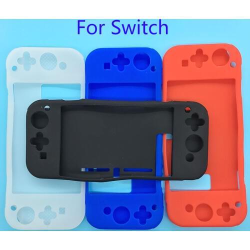 5PCS For Nintendo Switch Silicone Game Console Rubber Gel Protective Cover Case Silicone Rubber Case Cover