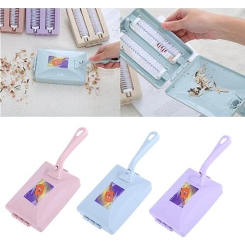1PCs Creative Carpet Brush Sweeper Handheld Sofa Bed Pet Hair Debris Crumb Dirt Fur Cleaner Lint Roller Home Cleaning Tools