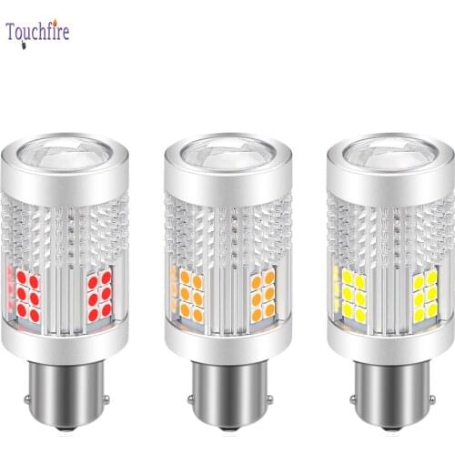 2pcs Signal Lamp P21w Led Ba15s 1156 Car led Bulb 3030-30SMD Canbus 1157 Led T20 7440 7443 Auto Turn Brake Backup Light DC12V