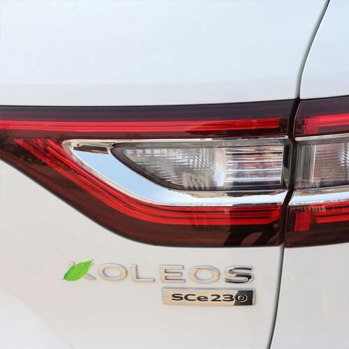 4PCS/SET Chrome Car Rear Lights Cover Taillight Trim Sticker For Renault Koleos For Samsung QM6 2017 2018 Accessories