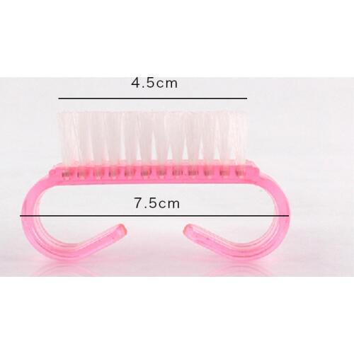 5pcs/lot Beautifully Claw Manicure Plastic Handle Nail Brush Nail Art Cleaning Clean Pedicure Kit