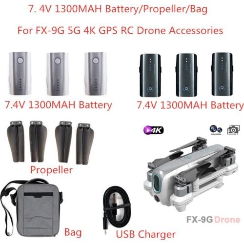1PCS 2PCS 7.4V 13000mAh Recharge Battery/Bag/Propeller/USB Charger For FX-9G FX9G RC Drone Spare Parts FX9G Blade Accessories
