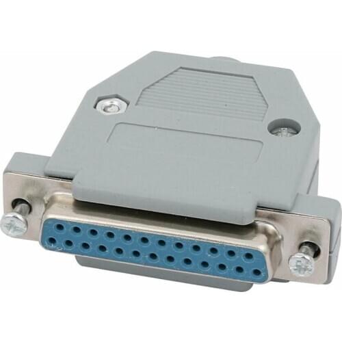 DB25 25P 2 Rows Female Converter Connector Adapter w Kit Cover Housing Shell