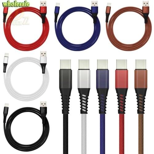 Type C Cable prime cost for Samsung Galaxy S9 Plus Note 8 S8 Type-C Cable Data Sync Woven design Fast Charge USB C Cable 300pcs