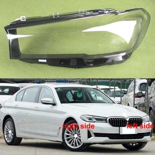 For 2020 2021 BMW 5 Series G30 G38 Front Headlights Shell Transparent Cover Headlamp Shell Glass Replace Original Lampshade