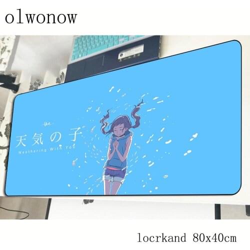 Weathering with you mousepad 800x400x3mm gaming mouse pad gamer mat High quality game computer desk padmouse keyboard play mats