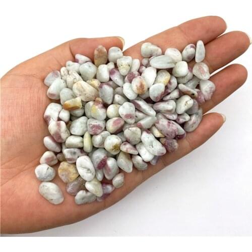 Beautiful 50g Raw Natural Blossom Tourmaline Crystals Gravel Chips Specimen Bulk Tumbled Natural Quartz Crystals