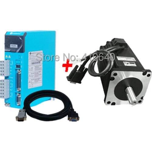 Leadshine AC Servo Drive H2-2206 (Old Model HBS2206) Direct to 220/230 VAC PLUS Easy Servo Motor NEMA 34 863HBM80H-1000 8.0 Nm