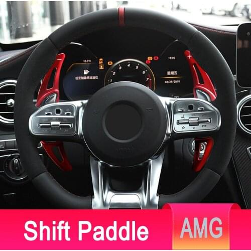 Paddle Shift For Mercedes-Benz A Class AMG A35 A45 C63 C43 SL63 CLA45 G63 GLS63 E63 CLS53 GLC43 2019 2020 Car Steering Wheel DSG