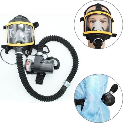 Protective Electric Constant Flow Supplied Air Fed Full Face Gas Mask Respirator System respirator Mask Workplace Safety Supplie