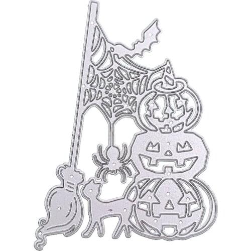 Halloween Pumpkin Metal Cutting Dies Stencil DIY Scrapbooking Album Paper Card Template Mold Embossing Decoration