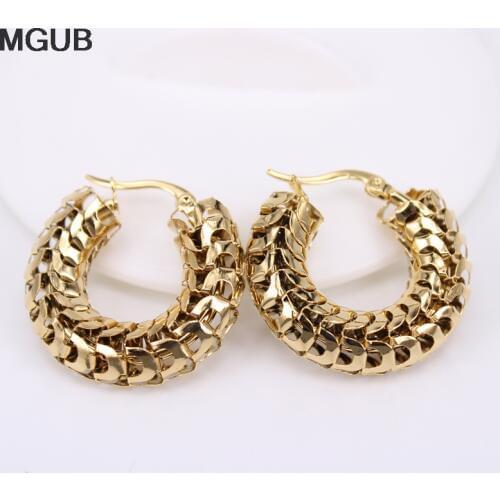 MGUB About 9.8g / pair of lightweight comfort accessories vacuum 30mm-50mm outer diameter earrings Two styles to choose fromSL04