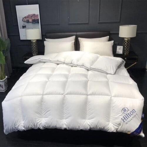 Duvet Double Fall/winter Quilt Hotel Brushed Pure Cotton Feather Velvet Quilt Core King Size Blankets Quilt King Size