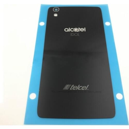 Original New Glass Battery Door Back Cover Housing Case For Alcatel Onetouch Idol 4 OT 6055 OT6055 OT6055K 6055U With NFC