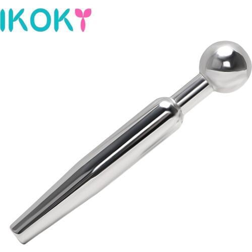 IKOKY Penis Plug Catheters Sounds Male Masturbation Stainless Steel Horse Eye Stimulation Sex Toys for Men Urethral Dilators