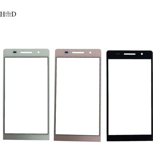 For Huawei P6 P7 P8 Front Panel Glass For Huawei Ascend P6 P7 P8 Front Outer Glass Cover Touch Screen Panel Replacement
