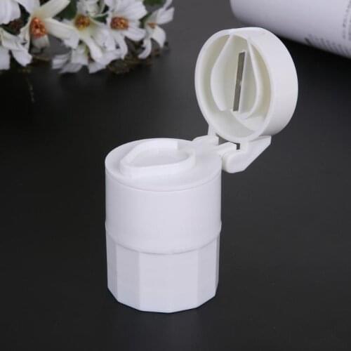 Portable 4-layer Powder Grinder Powder Pill Cutter 4 In 1 Medicine Dispenser Outdoor Travel Pill Storage Box Storage Container