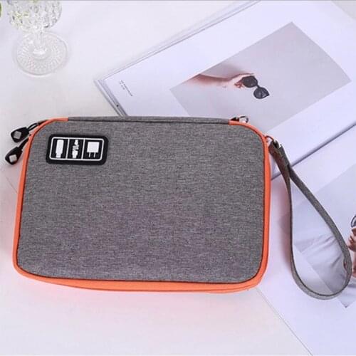 Portable Watch Strap Storage Watchband Box for Apple Suunto Organizer Watch Band Case Travel Carry Bag Watches Pouch Gray Orange