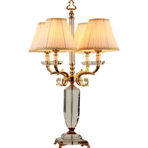 Luxury crystal table lamp Modern crystal table lamp bedroom bedside lamp creative romantic highend living room light table lamps