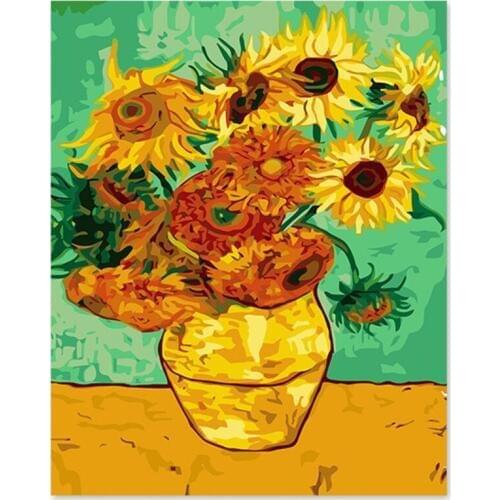 Van Gogh gift Gaug sunflower famous painting decoration warm classic commemoration of the joy sun