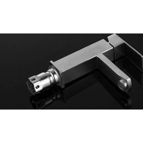 Bathroom Atmospheric Bathroom Cabinet Specially Equipped with Square Stainless Steel Basin Faucet Sink Faucet Square Bathroom