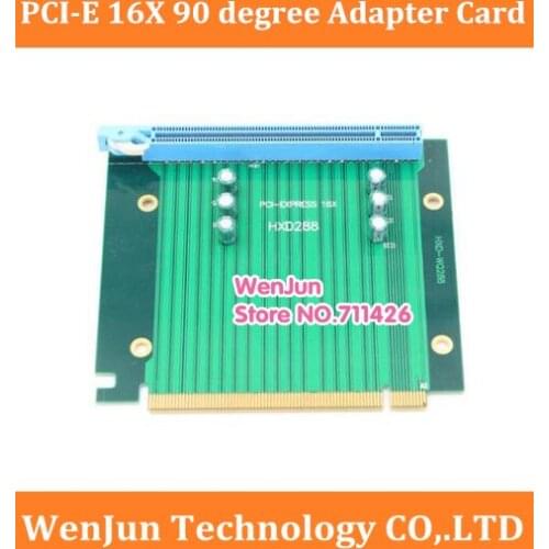 High Quaity DIY PCI-E 16X 90 degree Riser Card PCI-E X16 Video Card Adapter Card for 4U