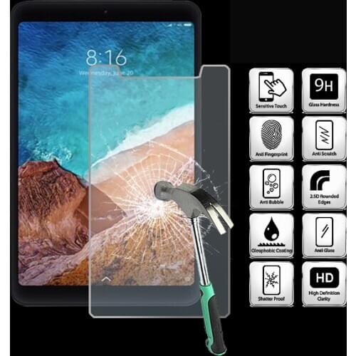 For Xiaomi Mi Pad 4 LTE - Tablet Tempered Glass Screen Protector Cover Anti Fingerprint High Quality Screen Film