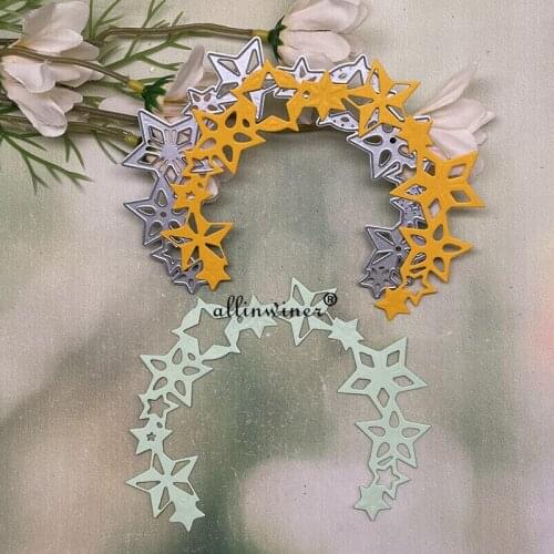Star half circle Metal Cutting Dies Stencils Die Cut for DIY Scrapbooking Album Paper Card Embossing