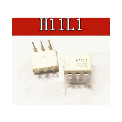 10pcs/lot H11L1 DIP-6 H11L1M Schmitt trigger output at a high speed In Stock