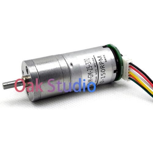 2pcs/lot, GM25-370 Big powerful DC Motor with hall sensor,metal gear and speed measuring module, smart car tank parts for DIY