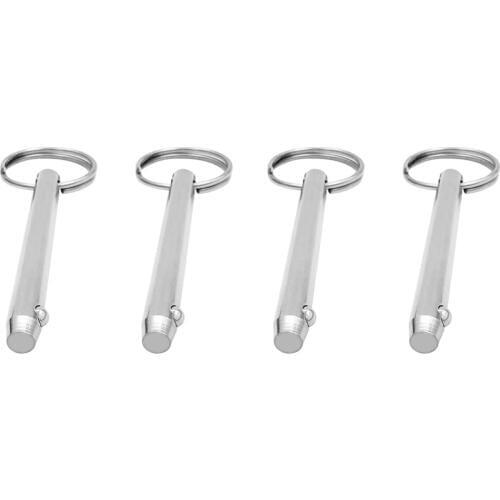 4pcs Stainless Steel Boat Bimini Top Deck Hinge Quick Release Ball Pin 5/16"