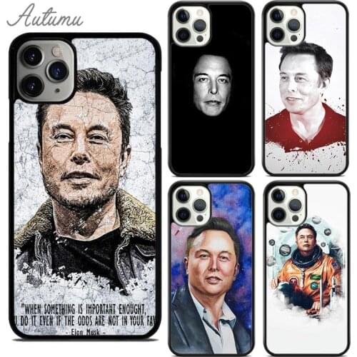 Elon Musk Phone Case for iPhone 11 12 Pro Max mini X XR XS SE 2020 5 6S 7 8 Plus Samsung Galaxy S8 S9 S10 Cover shell