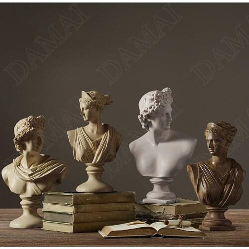 European Style Resin Statue Living Room Art David Accessories with Base Bedroom Desktop Statue Home Decoration Modern Ornaments