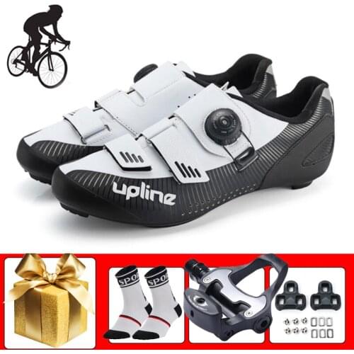 Riding Bicycle Sneakers Add SPD-SL Pedals Breathable Self-locking Bicicleta Triatlon Wear-resistant Outdoor Racing Bike Footwear
