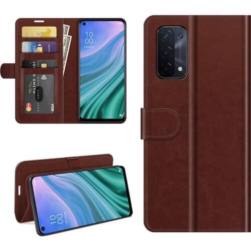 Flip Leather Bag For OPPO A33 A52 A53 A54 A72 A74 A92 A93 A94 F15 F17 F19 Plus High Quality Cover Phone Case With Card Holder