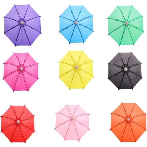 Hot Sale Creative Mini Umbrella Rain Gear For 18 Inch American baby Doll Life Journey Dolls Accessory Birthday Gift For Children