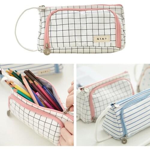Multifunction Pencil Case Large Capacity Pencilcase Portable Pencil Bag Office Stationery Storage Bag Pouch Pen Holder Box