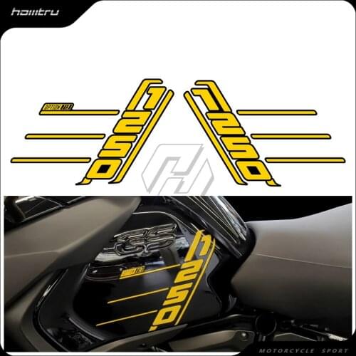 Motorcycle Side Tank Sticker Case for BMW R1200GS R1250GS Adventure 2014-2021 40 Years GS Decal