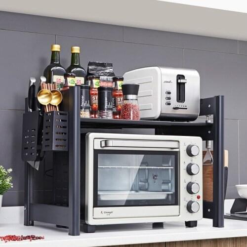 Desktop Metal Storage Rack Kitchen Hook Dish Spice Multifunction Storage Shelf Chopstick Rangement Cuisine Home Products DG50SR