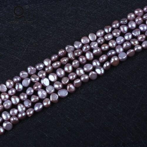 Wholesale Chinese Custom AA 7-8mm Purple Loose Freshwater Pearl