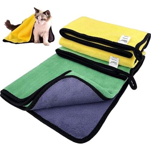 Dog Towels Super soft Absorbent Pet Bath Towel Microfiber Dog Drying Towel for Small Medium Large Dogs and Cats Machine Washable