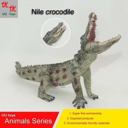 Hot toys:Nile crocodile (Alligator) simulation model Animals kids toys children educational props